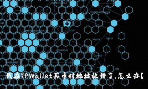 我在TPWallet买币时地址放错了，怎么办？