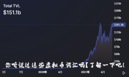 你听说过这些虚拟币词汇吗？了解一下吧！